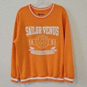 Sailor Moon Sailor Venus Sweatshirt Size M NWOT.